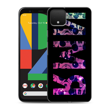 Силиконовый чехол на Google Pixel 4 XL с принтом ИМЯ