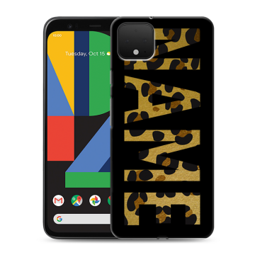 Силиконовый чехол на Google Pixel 4 XL с принтом NAME