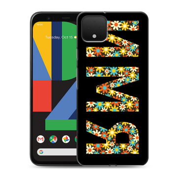 Силиконовый чехол на Google Pixel 4 XL с принтом ИМЯ