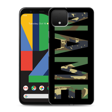 Силиконовый чехол на Google Pixel 4 XL с принтом NAME