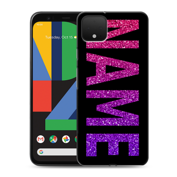 Силиконовый чехол на Google Pixel 4 XL с принтом NAME