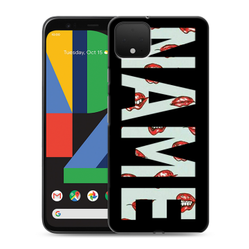 Силиконовый чехол на Google Pixel 4 XL с принтом NAME