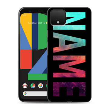Силиконовый чехол на Google Pixel 4 XL с принтом NAME
