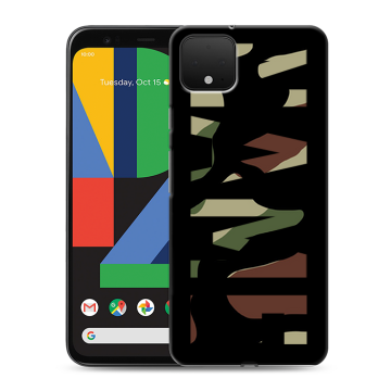 Силиконовый чехол на Google Pixel 4 XL с принтом NAME