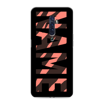 Силиконовый чехол на OPPO Reno2 с принтом NAME