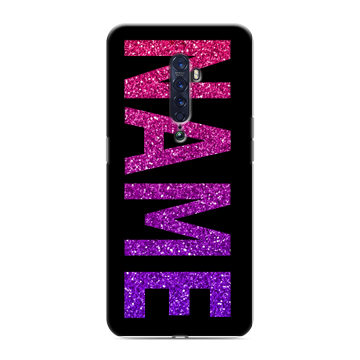 Силиконовый чехол на OPPO Reno2 с принтом NAME
