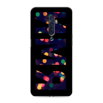 Силиконовый чехол на OPPO Reno2 с принтом ИМЯ