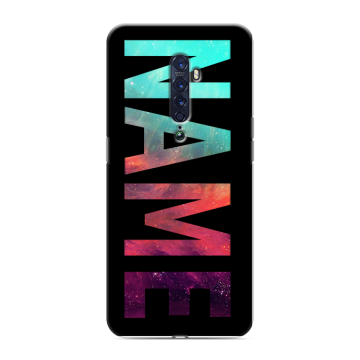 Силиконовый чехол на OPPO Reno2 с принтом NAME