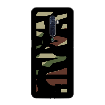 Силиконовый чехол на OPPO Reno2 с принтом NAME
