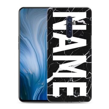 Силиконовый противоударный чехол на OPPO Reno2 Z с принтом NAME