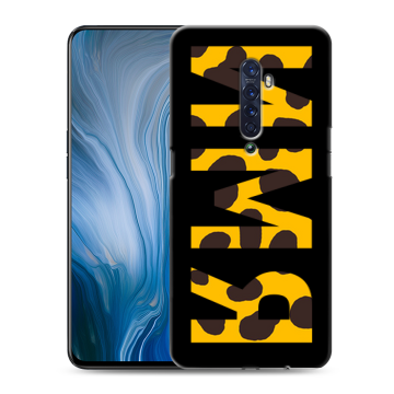Силиконовый противоударный чехол на OPPO Reno2 Z с принтом ИМЯ