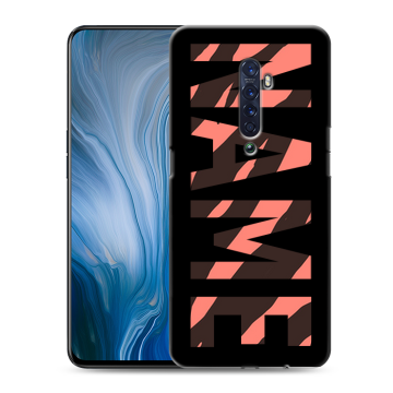 Силиконовый противоударный чехол на OPPO Reno2 Z с принтом NAME