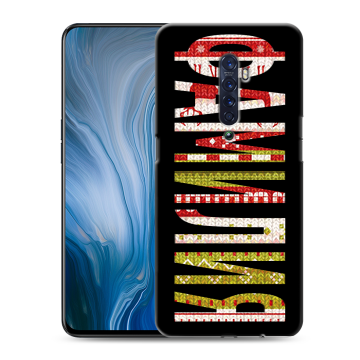Силиконовый противоударный чехол на OPPO Reno2 Z с принтом ФАМИЛИЯ