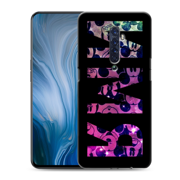 Силиконовый противоударный чехол на OPPO Reno2 Z с принтом ИМЯ
