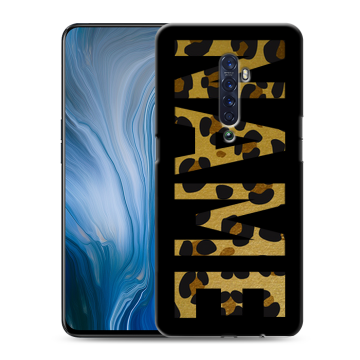 Силиконовый противоударный чехол на OPPO Reno2 Z с принтом NAME