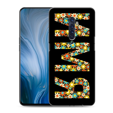 Силиконовый противоударный чехол на OPPO Reno2 Z с принтом ИМЯ
