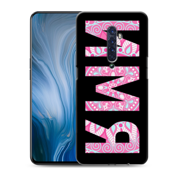 Силиконовый противоударный чехол на OPPO Reno2 Z с принтом ИМЯ