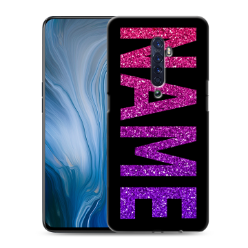 Силиконовый противоударный чехол на OPPO Reno2 Z с принтом NAME