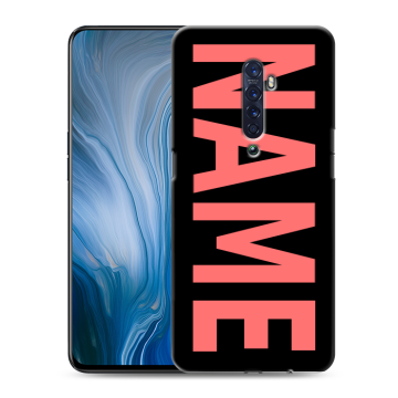 Силиконовый противоударный чехол на OPPO Reno2 Z с принтом NAME