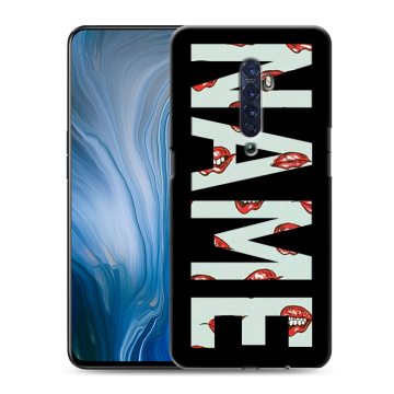 Силиконовый противоударный чехол на OPPO Reno2 Z с принтом NAME