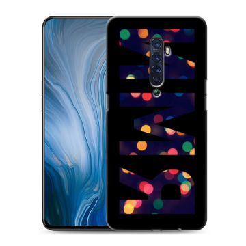 Силиконовый противоударный чехол на OPPO Reno2 Z с принтом ИМЯ