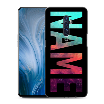 Силиконовый противоударный чехол на OPPO Reno2 Z с принтом NAME