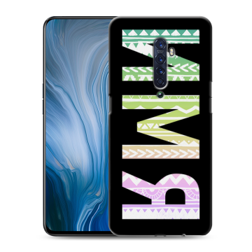 Силиконовый противоударный чехол на OPPO Reno2 Z с принтом ИМЯ