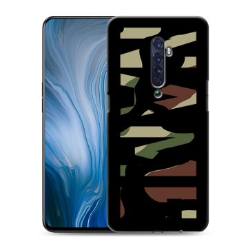 Силиконовый противоударный чехол на OPPO Reno2 Z с принтом NAME