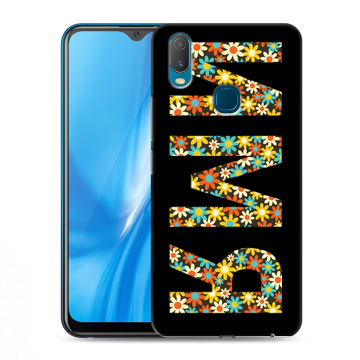 Силиконовый чехол на Vivo Y11 с принтом ИМЯ