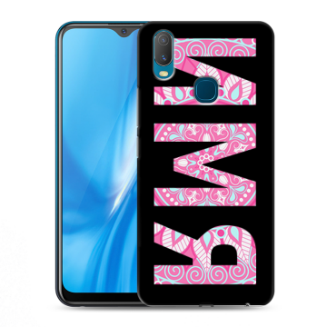 Силиконовый чехол на Vivo Y11 с принтом ИМЯ