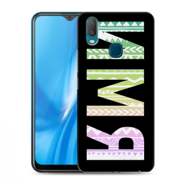 Силиконовый чехол на Vivo Y11 с принтом ИМЯ