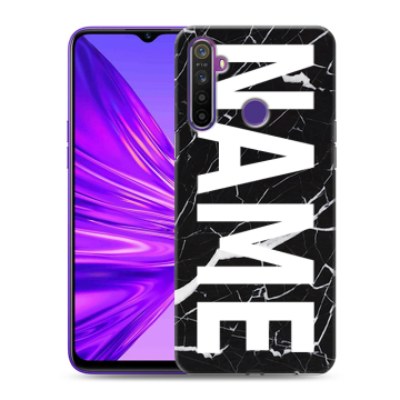 Силиконовый чехол на Realme 5 с принтом NAME