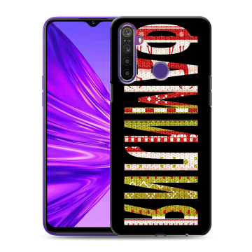Силиконовый чехол на Realme 5 с принтом ФАМИЛИЯ