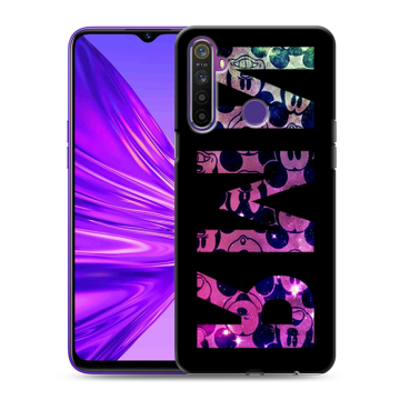 Силиконовый чехол на Realme 5 с принтом ИМЯ