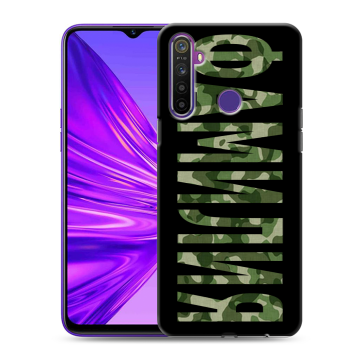 Силиконовый чехол на Realme 5 с принтом ФАМИЛИЯ