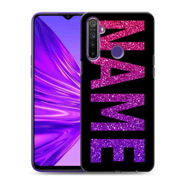 Силиконовый чехол на Realme 5 с принтом NAME