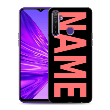 Силиконовый чехол на Realme 5 с принтом NAME