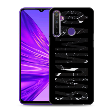 Силиконовый чехол на Realme 5 с принтом ФАМИЛИЯ