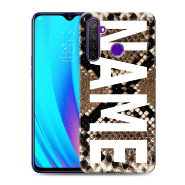 Силиконовый чехол на Realme 5 Pro с принтом NAME