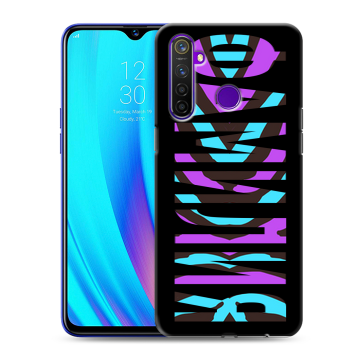 Силиконовый чехол на Realme 5 Pro с принтом ФАМИЛИЯ