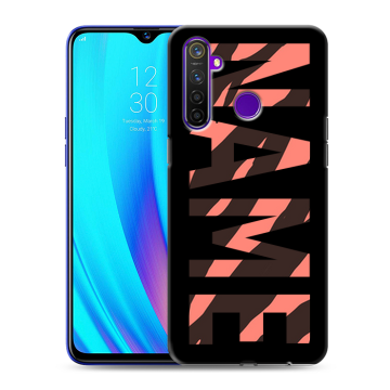 Силиконовый чехол на Realme 5 Pro с принтом NAME