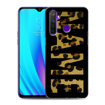 Силиконовый чехол на Realme 5 Pro с принтом NAME