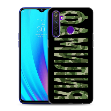 Силиконовый чехол на Realme 5 Pro с принтом ФАМИЛИЯ