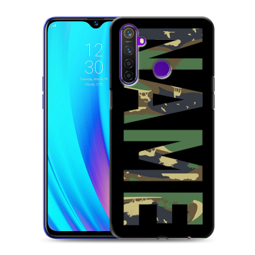 Силиконовый чехол на Realme 5 Pro с принтом NAME