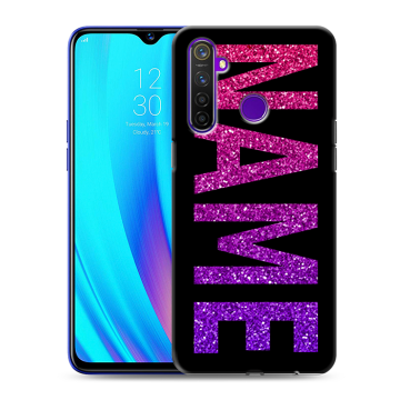 Силиконовый чехол на Realme 5 Pro с принтом NAME