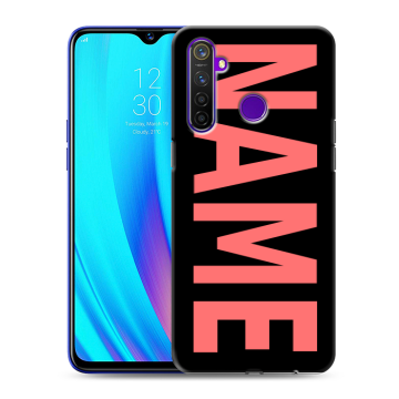 Силиконовый чехол на Realme 5 Pro с принтом NAME