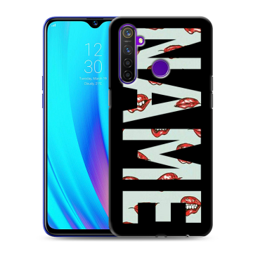 Силиконовый чехол на Realme 5 Pro с принтом NAME