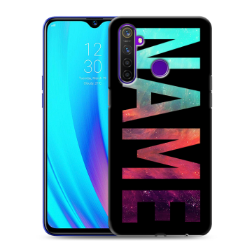 Силиконовый чехол на Realme 5 Pro с принтом NAME