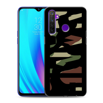 Силиконовый чехол на Realme 5 Pro с принтом NAME
