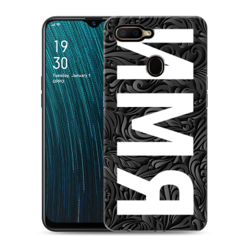 Силиконовый чехол на OPPO A5s с принтом ИМЯ